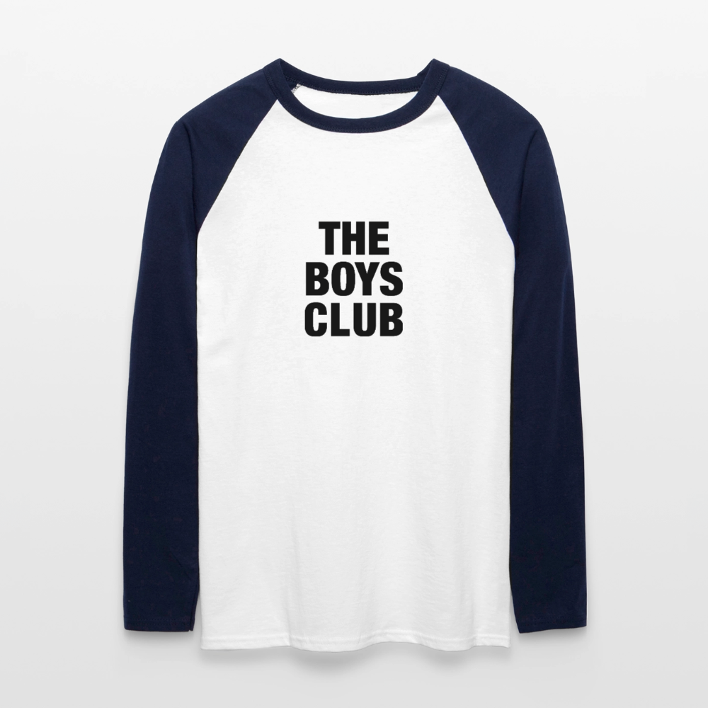 Long Sleeve - The Boys Club Logo - white/navy