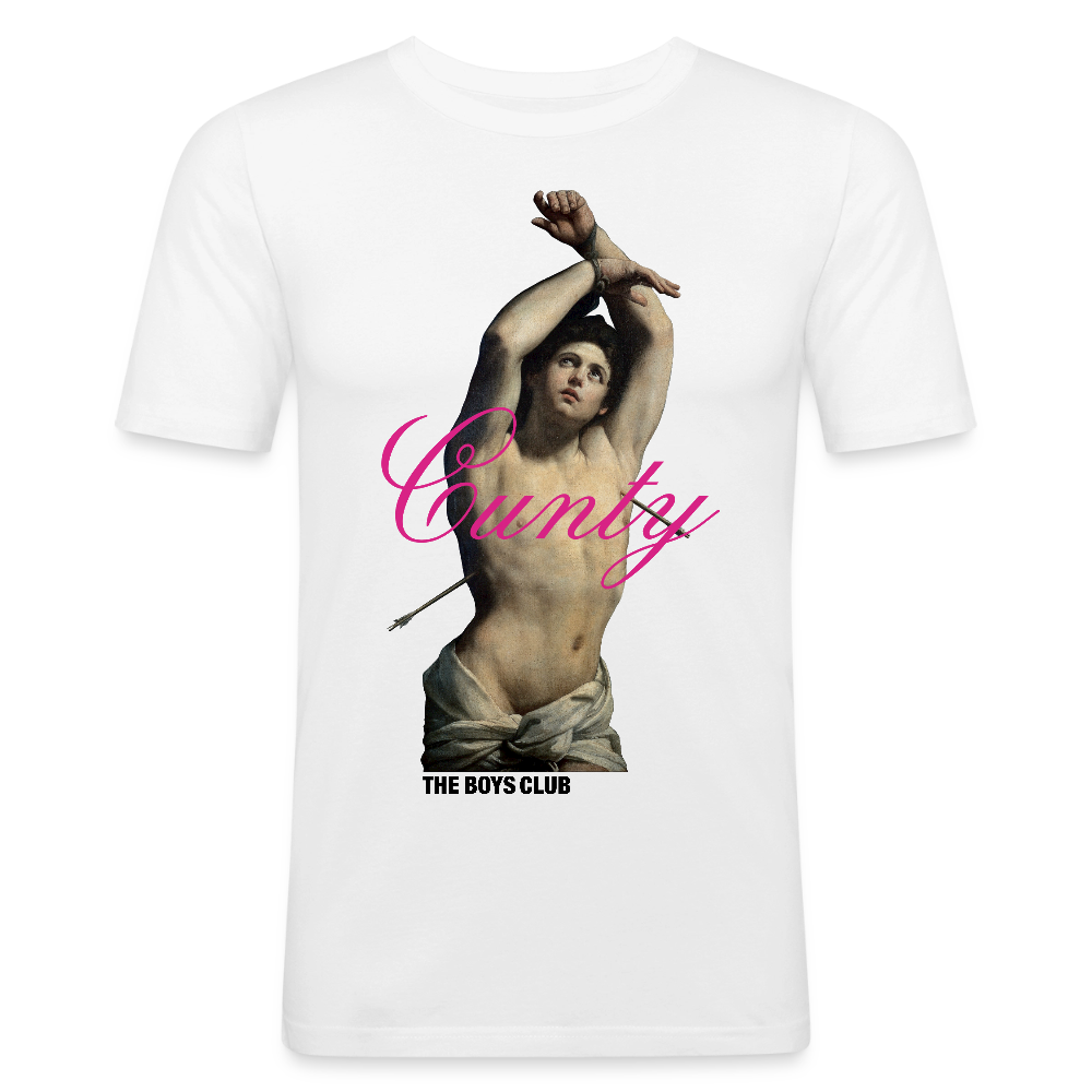 Cunty - Slim Fit T-Shirt - White - white