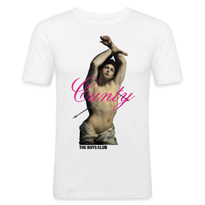 Cunty - Slim Fit T-Shirt - White - white