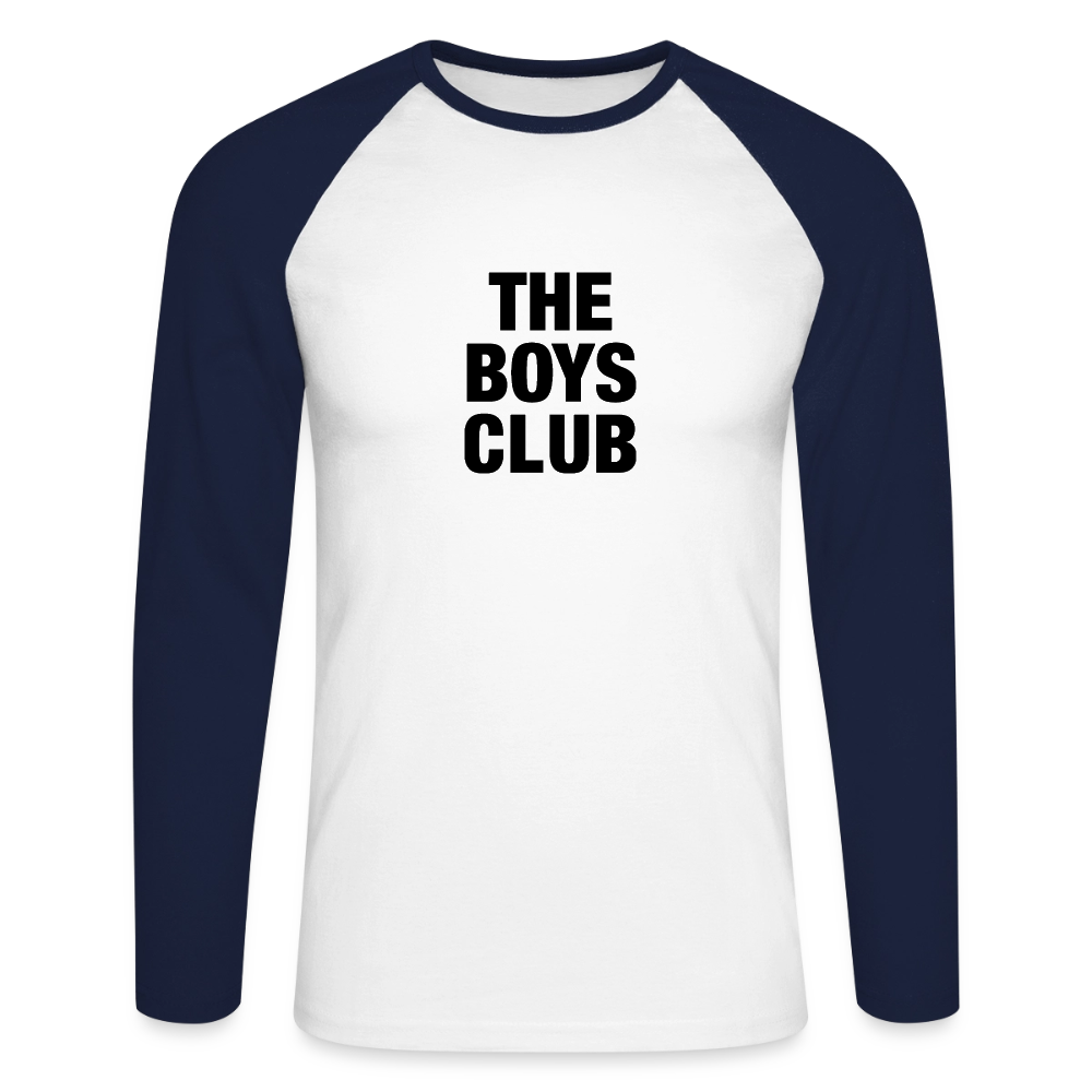 Long Sleeve - The Boys Club Logo - white/navy