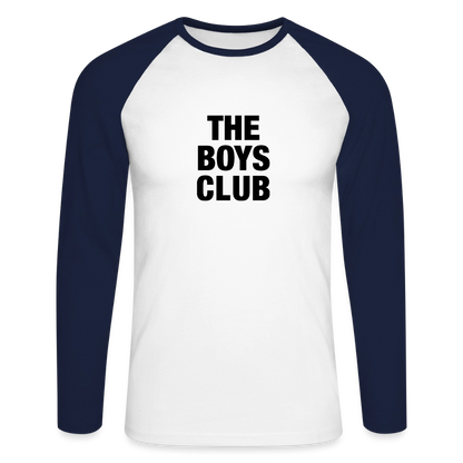 Long Sleeve - The Boys Club Logo - white/navy